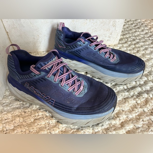 Hoka One One Shoes - HOKA one one Women’s healthcare W Bondi 6 Wide purple blue walking shoes size 11